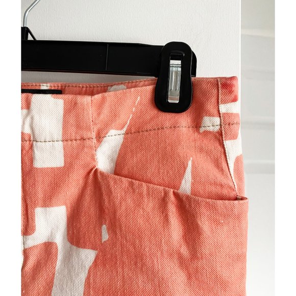 ** LAST CHANCE ** Isabel Marant Red Printed jeans, size 36FR, fits a size 2. - Picture 3 of 8